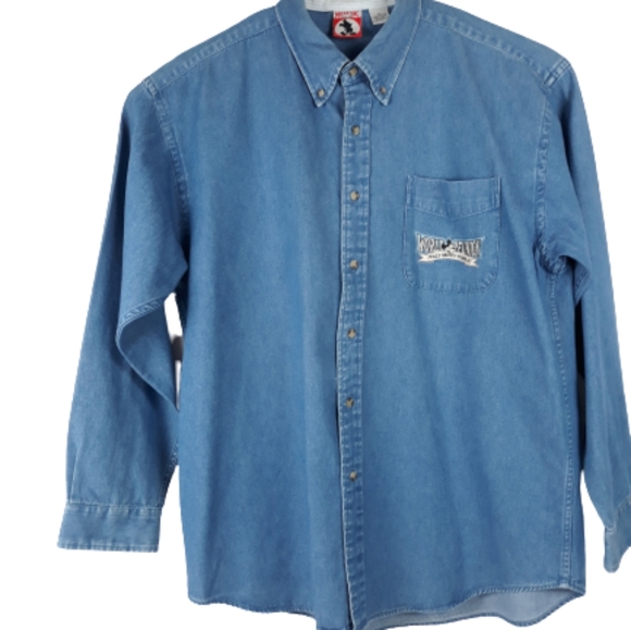 VTG Mens Disney Mickey WDW reunion denim shirt XL - Picture 10 of 11